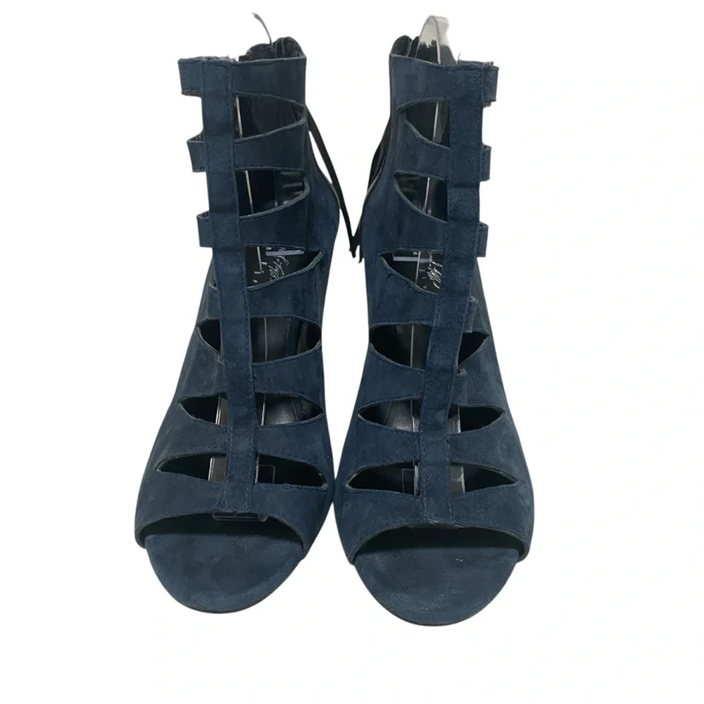 Lord & Taylor Florynce Blue Suede Heeled Gladiator - 7.5 - China